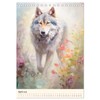 Wolves Delicate Watercolours of Impressive Animals (Desk Calendar 2026 DIN