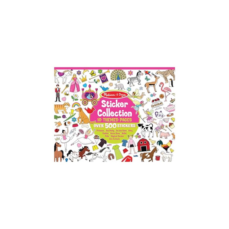 Melissa Doug Libro de Autoadhesivos, Colección Gigante de Pegatinas Incluye