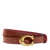Coach Women's CTS Sculpted C Reversible Leather Belt, Saddle 1941