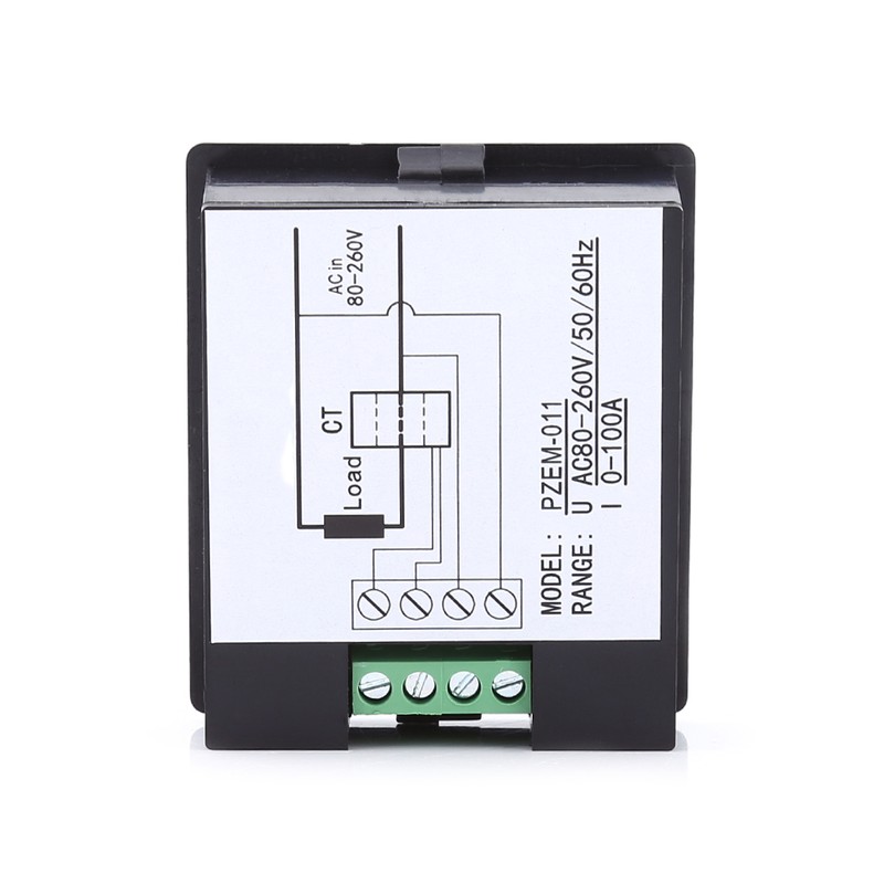 80-260V AC 100A Digital Monitoring Multimeter Ammeter Voltmeter Power Energy