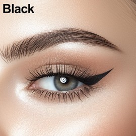 Erinde Delineador Ojos Waterproof, Delineador Cafe para Ojos, Delineador de Ojos Mate, Lapiz delineador para ojos de larga duración, Delineador Liquido para Ojos de precisión para mujeres mayores #01