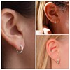 5 Pairs of Hoop Earrings Silver Small Earrings Silver Hoop
