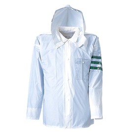 Fuji Vinyl Industry Rain Story 1535 (Top and Bottom Set) Traffic Armband Shoulder Epaulets with Transparent Pocket (Left Chest and Left Arm) Security Raincoat 15.1 gal (4 L)