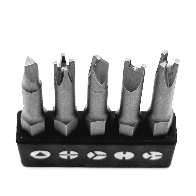 OHIY Special Shaped Screwdriver Insert Bits Set in 5 Different