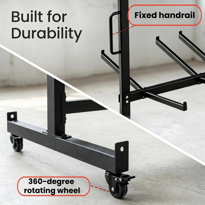Heavy Duty Folding Chair Cart & Table Cart with Locking