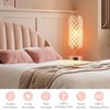 Hong-in Rose Gold Lamp Set of 2, 3-Way Crystal Table