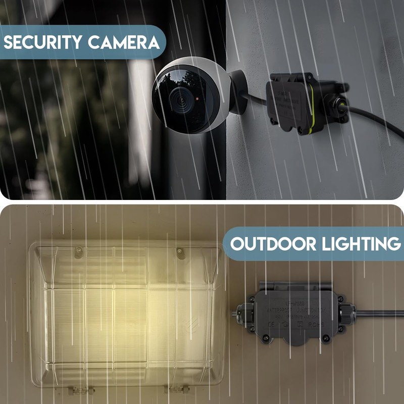 Innfeeltech LF-2068-4H Electrical Junction Box Waterproof Outdoor Waterproof Cable Junction