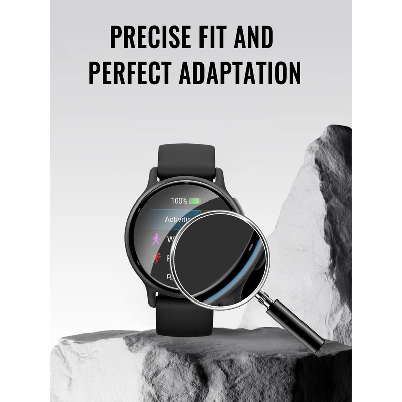 UYRUREL Screen Protector for Garmin Vivoactive 6, High-definition Scratch Resistant