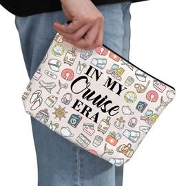 Generic PYOUL Funny Cruise Lover Gift My Cruise Era Makeup Bag Family Cruise Cosmetic Bag Cruise Souvenir Gift (My Cruise Era Bag)