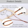 XFentech Pack of 3 Leather Glasses Straps for Sunglasses –