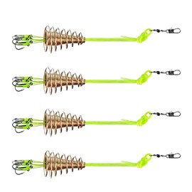 HELVES Fishing Hook Kit - Antihanging Bottom Hook Lure Bait,Fishing Hooks Fishing Accessories, Fishing Weights Sinkers Swivels for Crappie, Bluegill, Bass