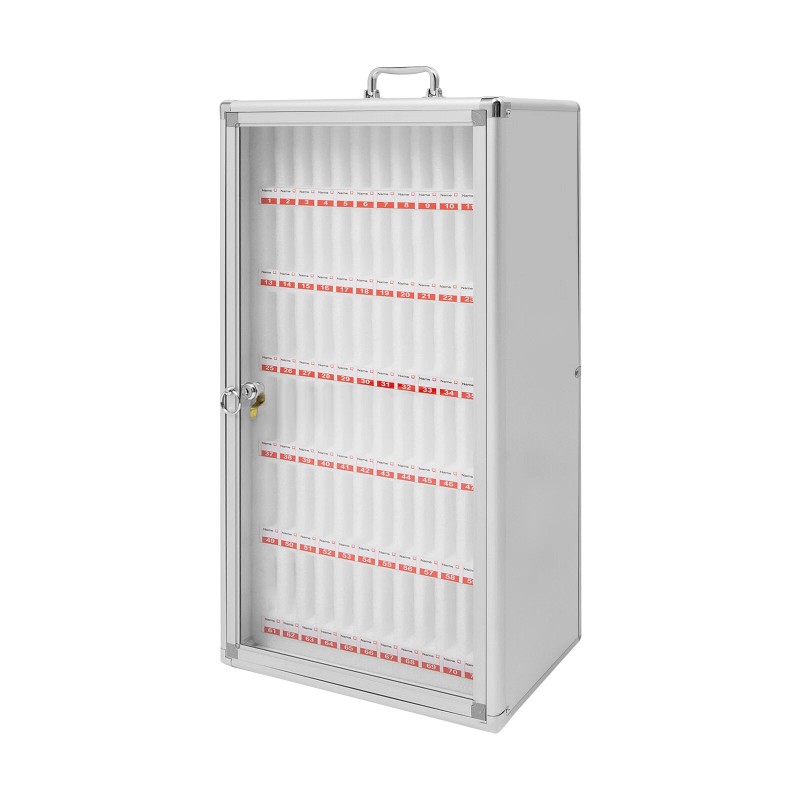 72 Slots Cell Phone Locker Portable Phone Storage Cabinet W/