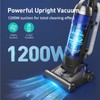 Upright Vacuum Cleaner, Aspiron 1200W 25kPa 5-Mode Bagless Vacuum Cleaner
