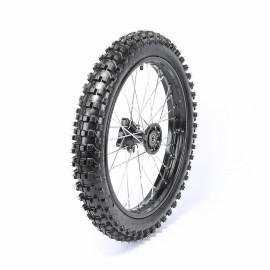 Unbranded 70/100-17 Wheel Rim Tires Tyre Assembly for Pit Dirt Bike Apollo 150cc 200cc SSR