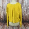Aerie Towel Terry Cinch Sweatshirt Mustard Size XL
