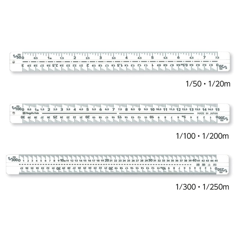 Niigata Seiki SK TSB-15KD Triangular Scale Quick Scale for Architects
