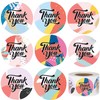 Hohamn 1.5" Thank You Stickers Roll, 500PCS Thank You Art