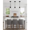 WILON Modern Glass Pendant Lights for Kitchen Island, 6.29" Mini