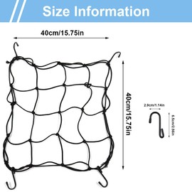 Pack of 2 Grow Tent Net, Flexible Trellis Net with Hooks for Climbing Vegetables, Fruits, Flowers (Black)