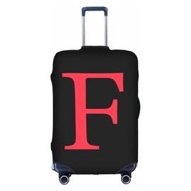 ILEABEC Letter F Luggage Cover for 25-28 Inch Suitcase Covers Elastic Stretch Anti-Scratch Washable Travel Protector