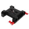 1/4in Camera Mounting Base Plate Aluminum Alloy 15mm Diameter DSLR