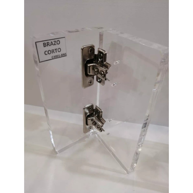 SIQUAR Caja Bisagra Bidimensional 35 Mm Brazo Corto 100 Pares