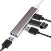 2 USB Hubs, 4-Port USB 3.0 Hub, Ultra-Slim Data Expander,