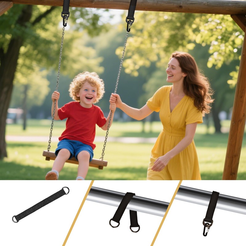 GUSXPPD Tree Swing Straps, Hanging Kit Straps, Hammock Chair Hanging