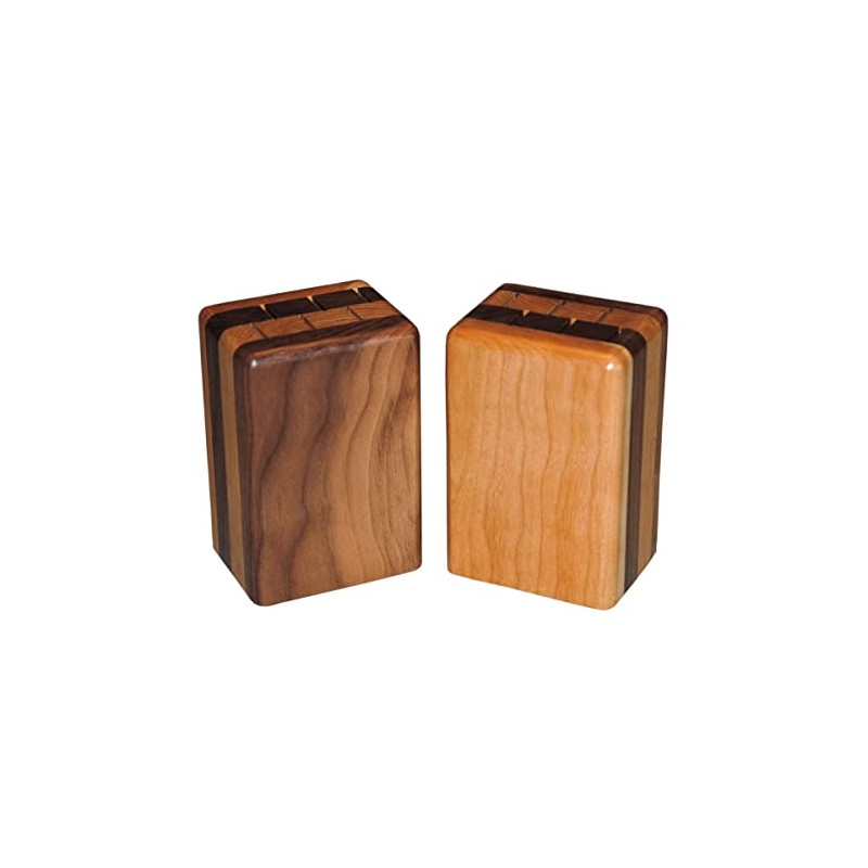 Wisconsinmade Walnut Steak Knife Block with Six Slots, Cherry and