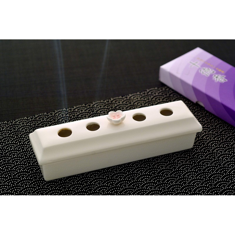 Seto Pottery Incense Stick Case, Incense Holder, Horizontal Incense, Obon
