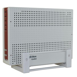 CraftEdge3D EasyClick Perfect Fit Wall Mount for AVM Fritz!Box 6690, 6590, 6591 Can Also Be Used as Ceiling Mount, Securely Locking, Can Be Mounted in Any Direction, Includes Mounting Material