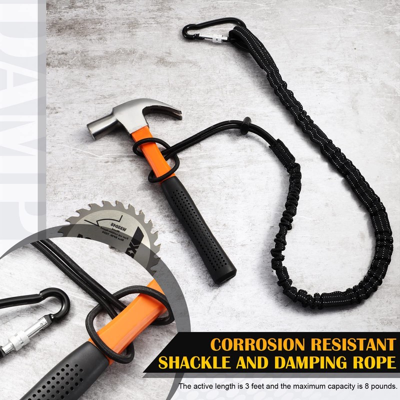 LEIFIDE 6 Pcs Tool Lanyard Standard Length Safety Tool Leash