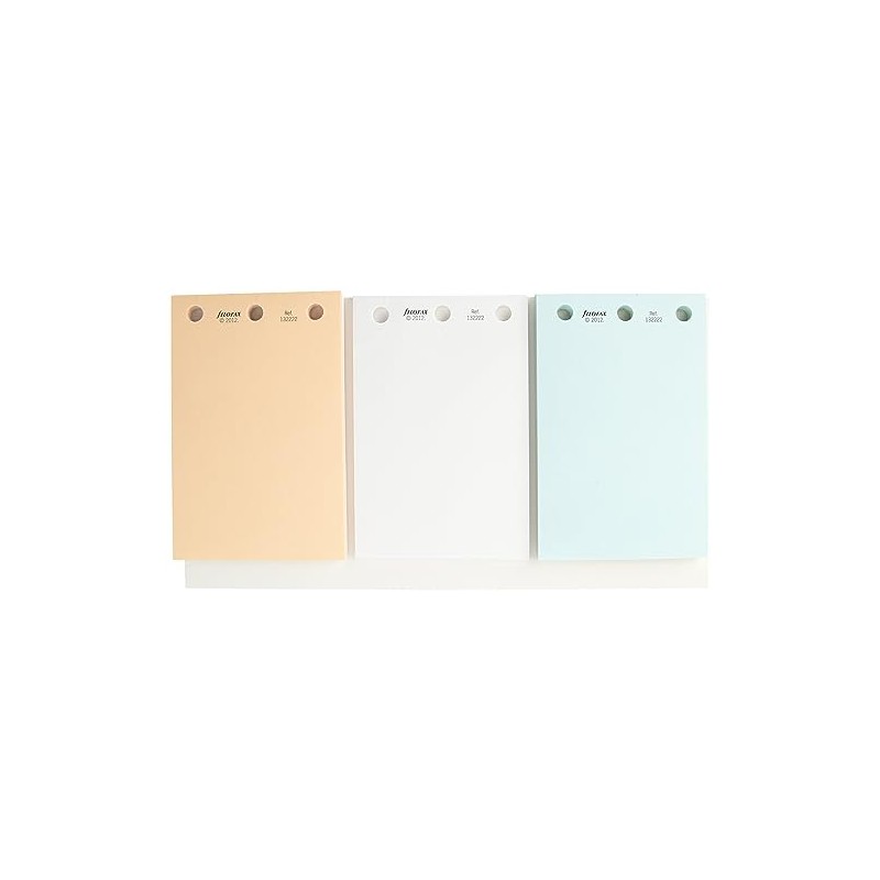 Filofax Mini Jot Pads - White/ Blue/ Salmon