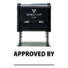 Approved by Self Inking Rubber Stamp (Black Ink) - X-Large