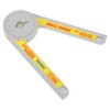 360 Degree Angle Gauge DIY Protractor Goniometer Inside Outside Measuring