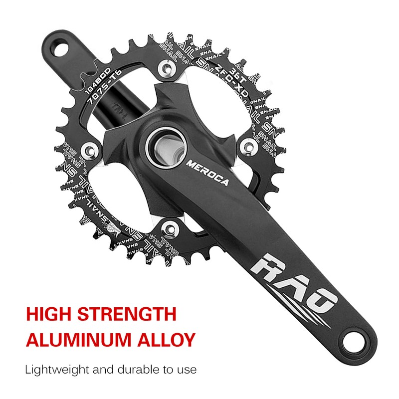 Mountain Bike Right Left Crank Arms Single Crank Ring Bottom