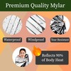 Winterlace Emergency Blankets 50-Pack (52” x 82”) Thermal Mylar Survival