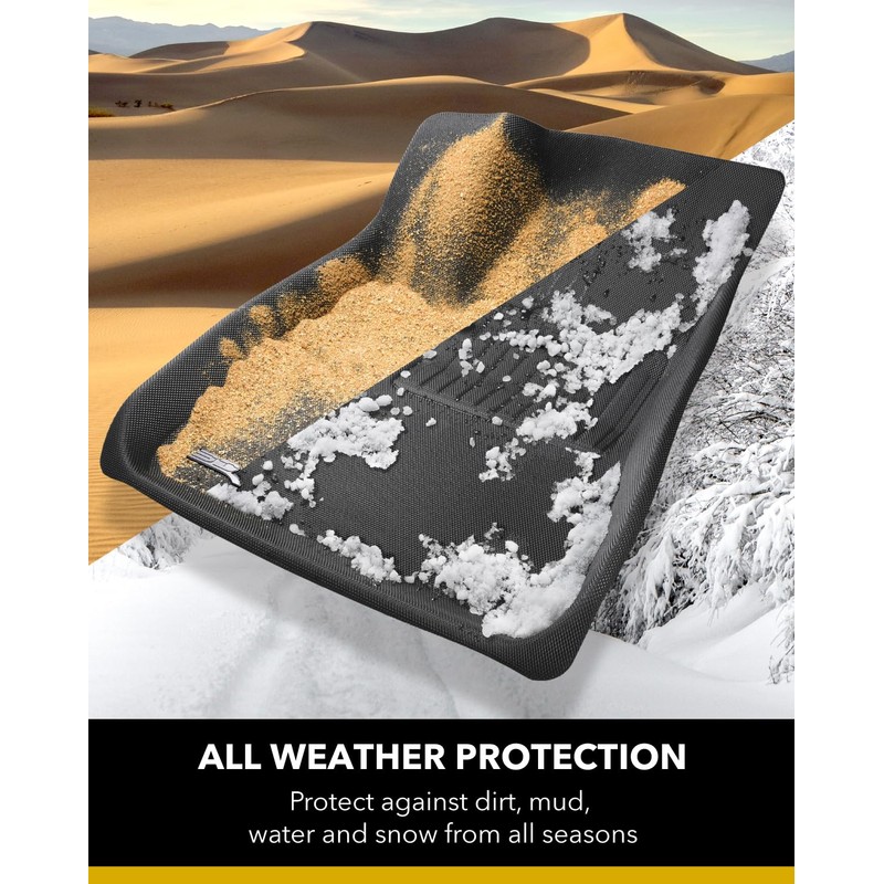 3D MAXpider Custom Fit Kagu Floor Mat (Black) Compatible with