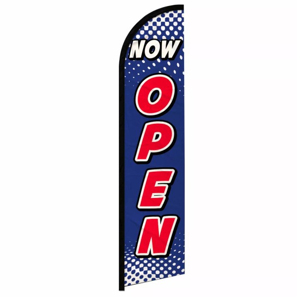 Unbranded Now Open Full Curve Windless Swooper Flag Open Now