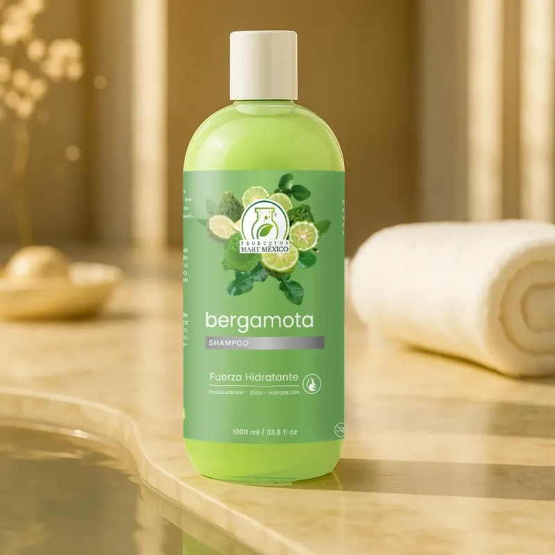 Shampoo Capilar De Bergamota Natural 1000 Ml