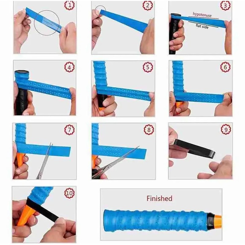 DAJING Badminton Racket Grip - 5 Pack Overgrip Tape, Anti-Slip,