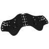 HDBUBALUS PU Leather Heat Saddle Black Shield Deflector Fits For