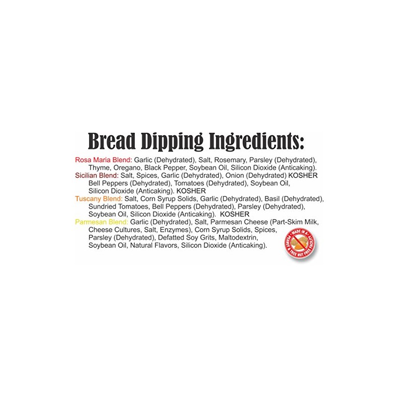 Bread Dipping Seasonings - Dean Jacob's 4 Spice Variety Pack