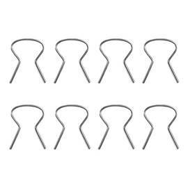 SHMZK 8PCS Car Window Handle Crank Retainer Clip, 76980 Door Handle Window Crank Retaining Clip Replacement, Universal Handle Crank Metal Clip Retainer Roll Up for Most Vehicles