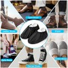 flintronic flintronic 4 Pairs Reusable Overshoes, Waterproof Non-Slip ShoeCovers, Eco-Friendly