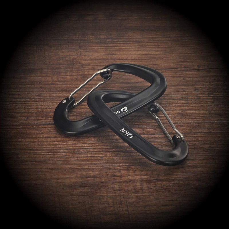 Brotree Carabiner, Load Capacity 12KN (1200kg), Mountain Button D-Ring, Lightweight