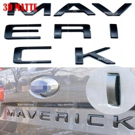 For 2022-2025 Maverick 0.3 in Matte Black Tailgate Insert Letters Badge For Maverick Emblem 2022-2024