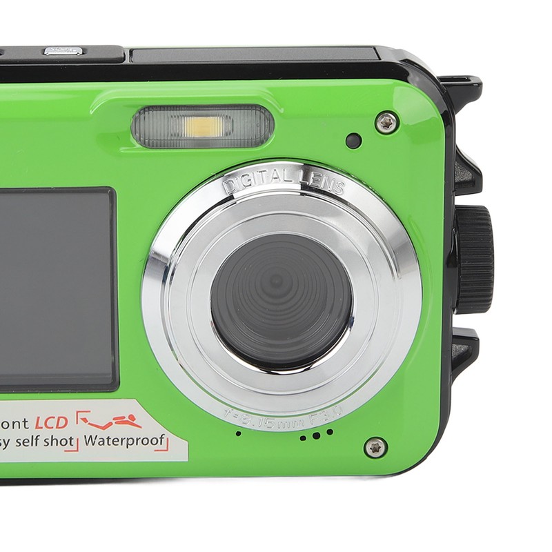 Waterproof Digital Camera 48MP 2.7K HD 16X Digital Zoom Dual