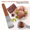 Ice Cream Spade,Stainless Steel Ice Cream Shovel with Wooden Handle…
