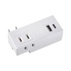Sanwa Supply TAP-MUC1AC2W Mobile Tap (AC x 2 + USB-A